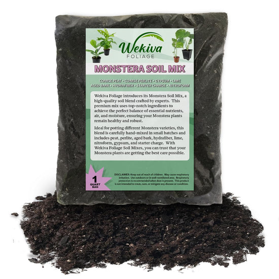 Monstera Growing Soil Mix – Custom Soil Blend – Potting Mix for Monstera Plants – Specially Developed by and for Professional Nursery Growers - Nutrient-Rich Formula