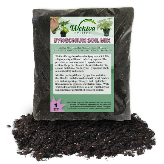 Syngonium Growing Soil Mix – Custom Soil Blend – Potting Mix for Syngonium Plants – Specially Developed by and for Professional Nursery Growers - Nutrient-Rich Formula